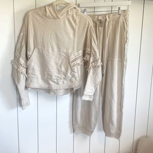 NWT free people 2 piece lounge set!